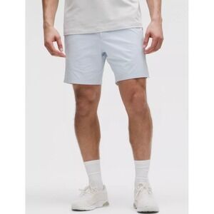NWT Lululemon Zeroed In Short 7 Mens Light Blue Grey Chino Size M